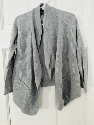 Vince Little Girls Open Draped Cardigan Sweater Gray Size 4 - Image 1 of 4