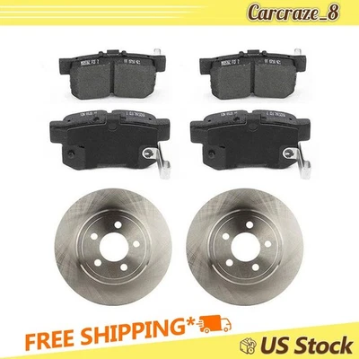 Rear Brake Pads and Rotors for Honda Odyssey 2.2L 1995 1996 1997 - Image 1 of 4