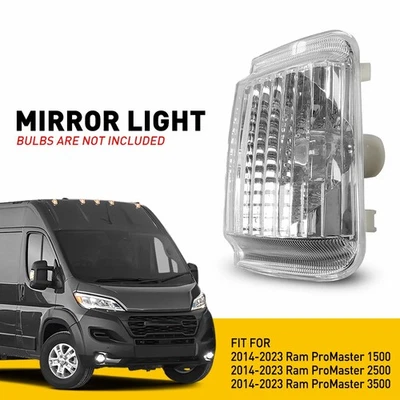 Lámpara intermitente espejo lateral pasajero para RAM PROMASTER 2500 1500 2014-2021 Foto 1 de 4