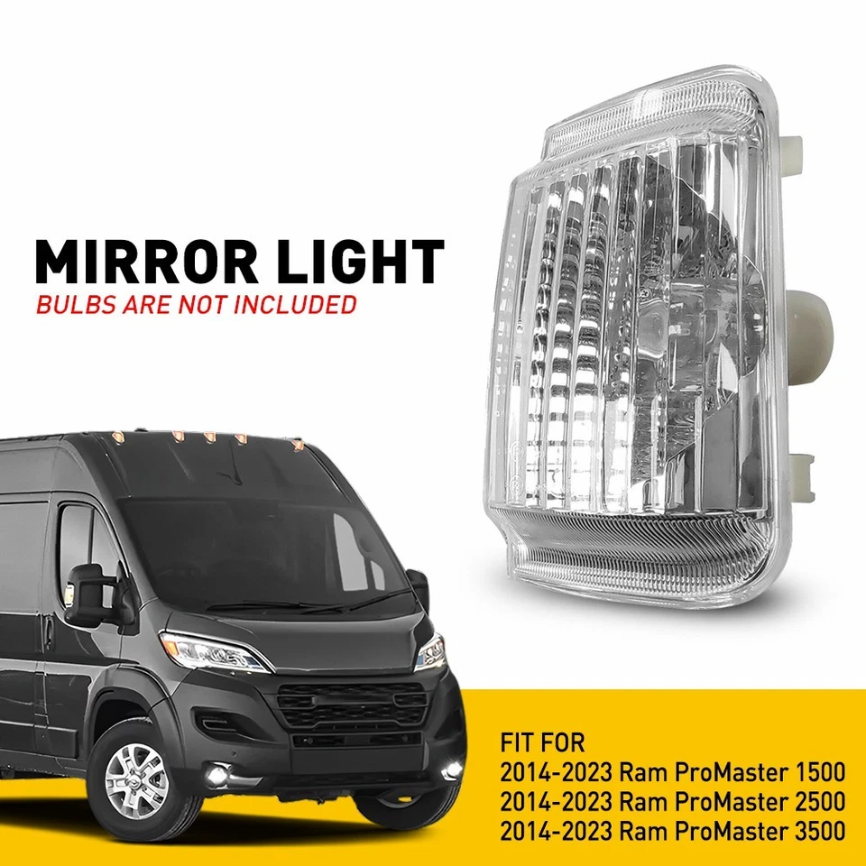Lámpara intermitente espejo lateral pasajero para RAM PROMASTER 2500 1500 2014-2021 Foto 1 de 4