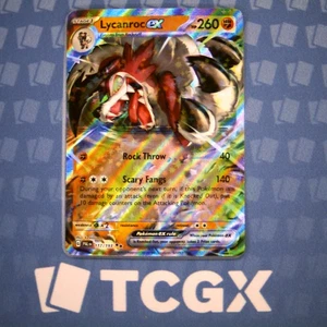 Pokemon - Lycanroc ex - 117/193 - SV02: Paldea Evolved - Holo - Double Rare NM - Picture 1 of 1