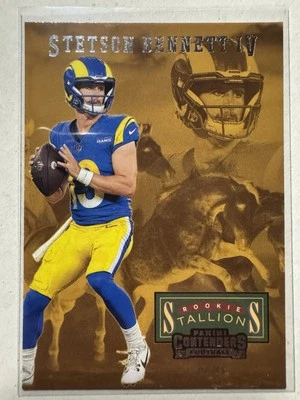 2023 Panini Contenders Rookie Stallions Stetson Bennett IV #4 Rookie RC Rams - Image 1 of 2