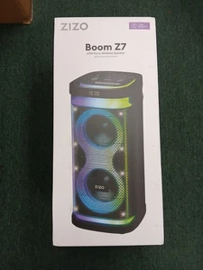 Nuovo altoparlante ZIZO BOOM Z7 nero wireless portatile arcobaleno LED festa karaoke - Foto 1 di 8