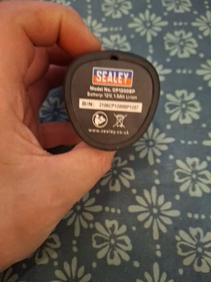 Sealey SV12 Series Power Tool Battery 12V 2Ah CP1200BP - Image 1 of 4