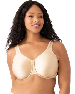 Wacoal Basic Beauty Bra Women's 36DD Sand Seamless Full Figure Underwire DDR368 - Picture 1 of 12