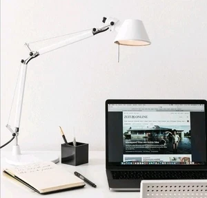 Artemide Tolomeo Genuine Replacement White Metal Weighted Base Table Desk Lamp - Picture 1 of 5