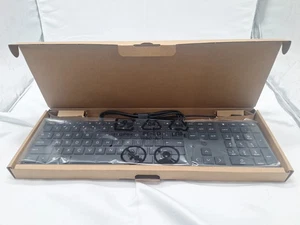 BRAND NEW HP Desktop 320K Slim Wired QWERTY Keyboard - Black - SEALED! OEM HP lz - Picture 1 of 9