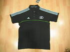 0604 Adidas All Blacks Polo Tg M Cotton Shirt New Zealand Rugby Team