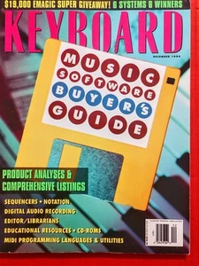 KEYBOARD DEC 1994 BON JOVI/MEATLOAF/DIAMANDA GALAS-JOHN PAUL JONES/PETE NAMLOOK - Picture 1 of 7