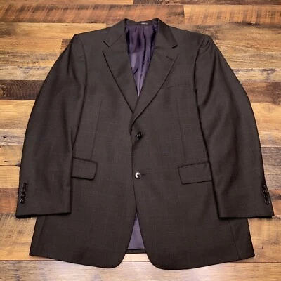 Chaqueta Traje Hart Schaffner Marx 42R Verde Lana a Cuadros EE. UU. Blazer Dillards Foto 1 de 4