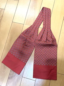 Corbata HERMES Ascot 100% seda patrón timón de barco Francia Naranja Gris #y4744 - Imagen 1 de 5