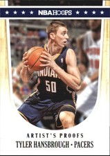 2011-12 Hoops Artist's Proofs Pacers Basketball Card #81 Tyler Hansbrough