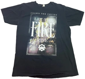 Crown the Empire Let The Fire Rise Short Sleeve Black T Shirt Size XL - Picture 1 of 4