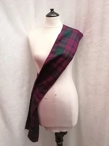Pink & Green Lindsay Tartan Sash Burns Night Fancy Dress Scottish Budget 6ft - Picture 1 of 5