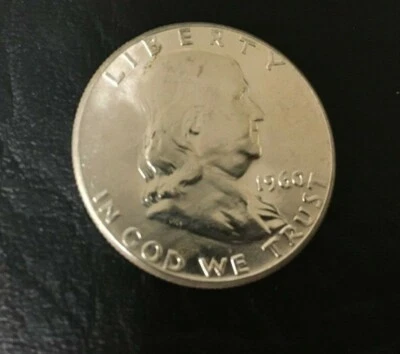 1960-P Franklin Half Dollar Higher Grade High Luster AU or Better Inv#311 LOOK - Image 1 of 2