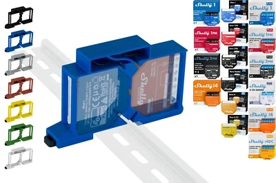 Universal-Hutschienenhalter "Dual" für 18 Shellys DIN Rail (35mm) - Bild 1 von 4
