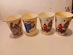 4 7-11 Vintage Slurpee Cups 1976 Hanna Barbera Wacky Races. - Picture 1 of 9