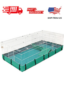 MidWest Homes for Pets Guinea Habitat Plus Guinea Pig Cage by MidWest w/ Top Pan
