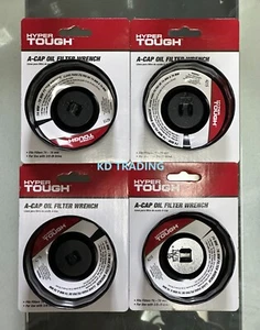 (4-Pack) HYPER TOUGH 74 mm - 76 mm 15 Flute "A" CAP OIL FILTER Removal WRENCH - Picture 1 of 2