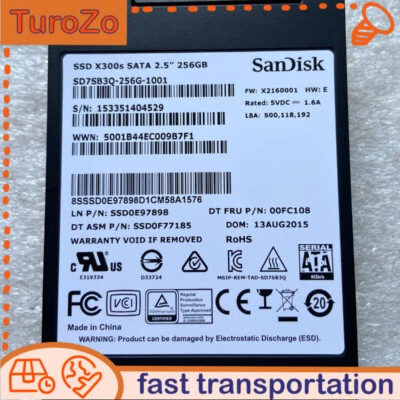 SanDisk X300S SD7SB3Q-256G-1001 2.5in 256GB 6Gbps MLC SATA SSD - Image 1 of 2