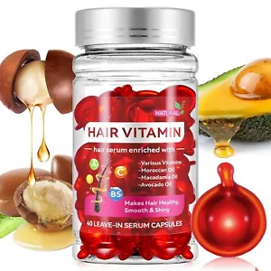 Vitaminas Para El Cabello Colageno Para Crecimiento Rapido Del Pelo 40 pcs - Picture 1 of 8