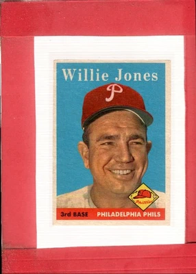 1958 Topps #181 Willie Jones VG Very Good Phillies ID:70116 - Image 1 of 2