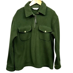 Vintage G.H. Chaqueta Pullover Bass Verde Polartec Polar Cuarto Cremallera Talla S Y2K Años 90 - Imagen 1 de 10