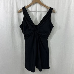 Miraclesuit Marias schwarzer Einteiler Badeanzug Schwimmkleid Damengröße 16 Strand - Bild 1 von 15