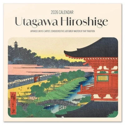 Calendrier mural Erik, Utagawa Hiroshige 30x30cm (2026) - Photo 1/4