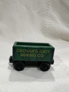 Tren ferroviario de madera Thomas & Friends vagón de carbón Crovan Gate Mining Co. Y4091 - Imagen 1 de 5