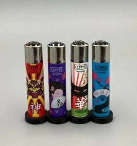 Clipper Classic Encendedor Original Serie 'KANJI' 4 Piezas Encendedores Nuevo - Imagen 1 de 2