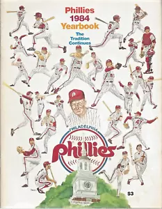 Anuario oficial de los Filis de Filadelfia 1984 de la Liga Nacional MLB fino - Imagen 1 de 2