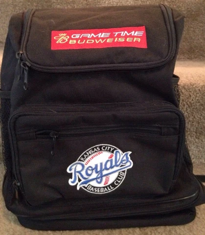 SGA Kansas City Royals Baseball Budweiser King Of Beers Game Time Backpack Cover