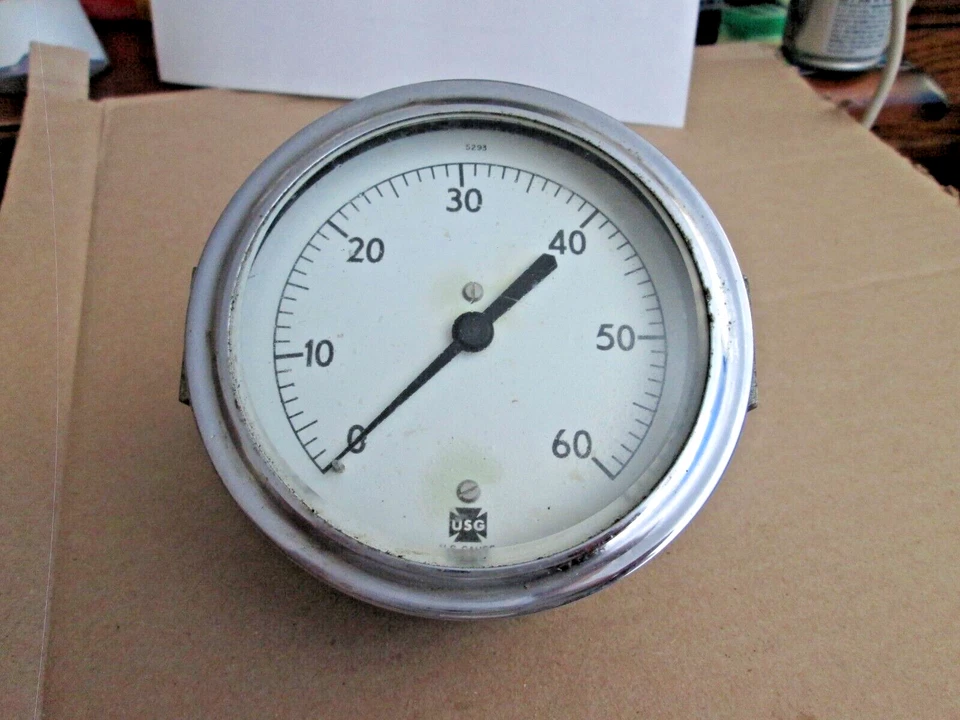 U.S. Gauge Model 5293 0-60 Pressure Gauge 3 1/4" - Image 1 of 2