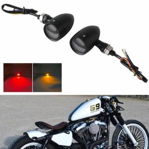 Luz de señal de giro Fat Bob para Harley Softail Low Rider Road Glide luz trasera lámpara - Imagen 1 de 11