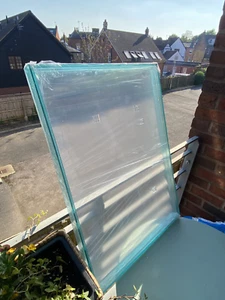 50 x 70cm Blue Acrylic Transparent Frame, Double-sided, Perfect Condition - Picture 1 of 4