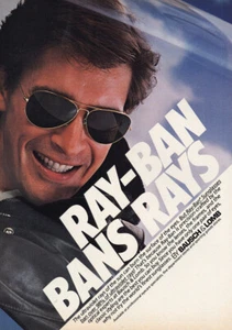 Anuncio impreso vintage de Ray Ban: Bans Rays 1984 - Imagen 1 de 1