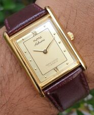 Reloj Vintage HMT Ashwini Esfera Dorada 17 Joyas Para Shock Hecho en la India