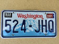 Washington Nummernschild - 524 JHQ - März 2001 Etiketten