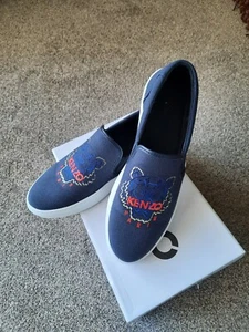 Zapatos sin cordones KENZO K-skate de lona para hombre. Nuevo - Imagen 1 de 5