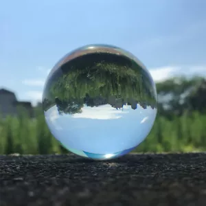 80mm+Stand Asian Rare Natural Quartz Clear Magic Healing Crystal Ball Sphere - Afbeelding 1 van 3