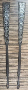 UNUSUAL GERMAN BERLIN STEEL WORK ANTIQUE FAN GUARDS LATE 18C - EARLY 19C - Picture 1 of 4