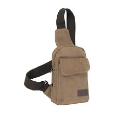Storite 9 Inch Canvas Crossbody Stylish Shoulder Bag, Lightweight One Strap Slin