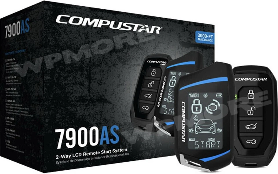 Compustar CS7900-AS All In One 2-Way 3000-FT Range Remote Start Security System - Image 1 of 4