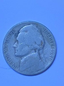 1946 D Jefferson Nickel - Circulated - Actual Coin in Photos #4612 - Picture 1 of 2