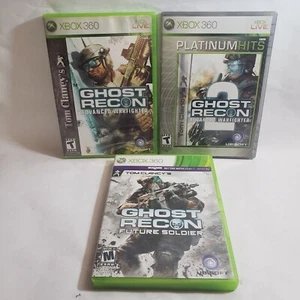 Tom Clancy's Ghost Recon: Advanced Warfighter 1 & 2 - Future Soldier Lot Of 3 - Picture 1 of 7