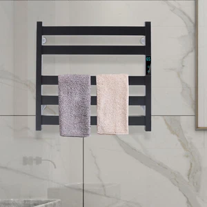Wall Mounted Electric Towel Warmer Stainless Steel Heated 5 Towel Bar Bathroom - Picture 1 of 19