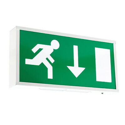 Emergency Light Bulkhead 8W Exit Sign IP20 Rated Maintained Ansell AG8/3M • 12£