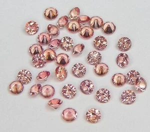 10 PIEZAS MÁQUINA REDONDA CORTE 2 MM NARANJA MELOCOTÓN PADPARADSCHA ZAFIRO LABORATORIO CORINDÓN - Imagen 1 de 1