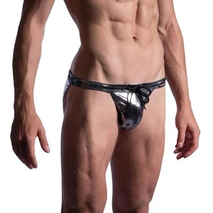 Manstore Beachclub M2196 Micro Swim Tanga Herren Bademode kurz Kordelzug glänzend - Bild 1 von 12